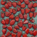 painted strawberry stones