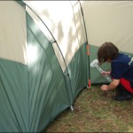 Then it was tent time...